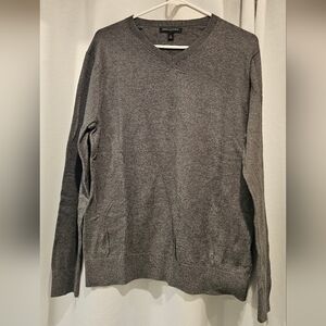 Banana Republic Charcoal V-Neck Sweater